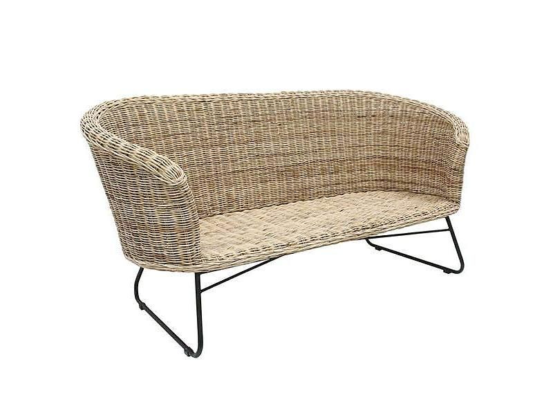 Hk Living Rattan Sofa Bench Natural | Rattan Sofa, Furniture, Wicker With Regard To Natural Woven Coastal Modern Outdoor Chairs Sets (View 11 of 15)