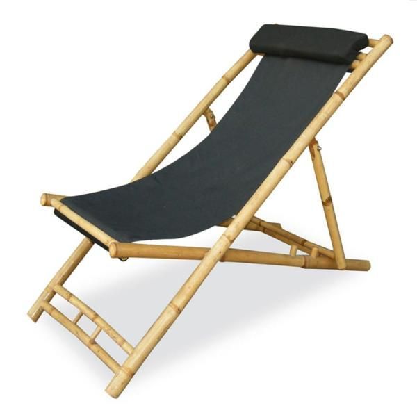 Homeroots Shelly Natural/Black Folding Wood Frame Bamboo Armless In Natural Wood Outdoor Lounger Chairs (View 11 of 15)
