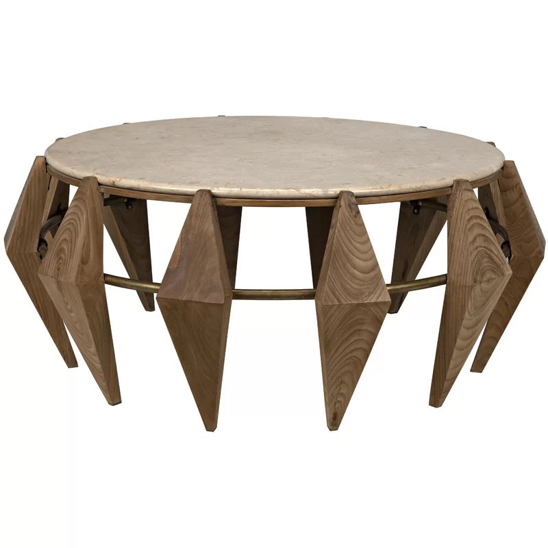 Kraken Coffee Table In 2020 | Round Wood Coffee Table, Stone Coffee With Beige Mosaic Round Outdoor Accent Tables (View 2 of 15)