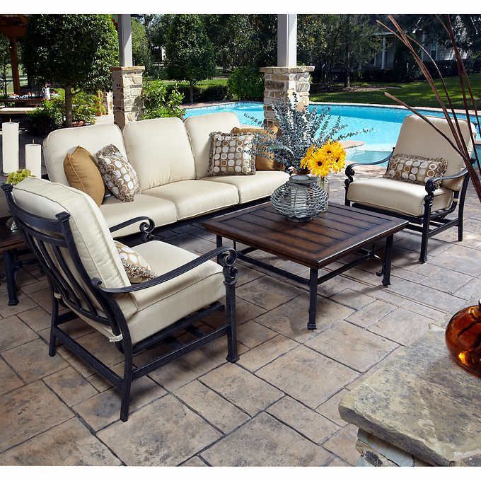 Meridian 5 Piece Seating Set | Outdoor Patio Furniture, Outdoor Regarding 5 Piece Outdoor Seating Patio Sets (View 11 of 15)