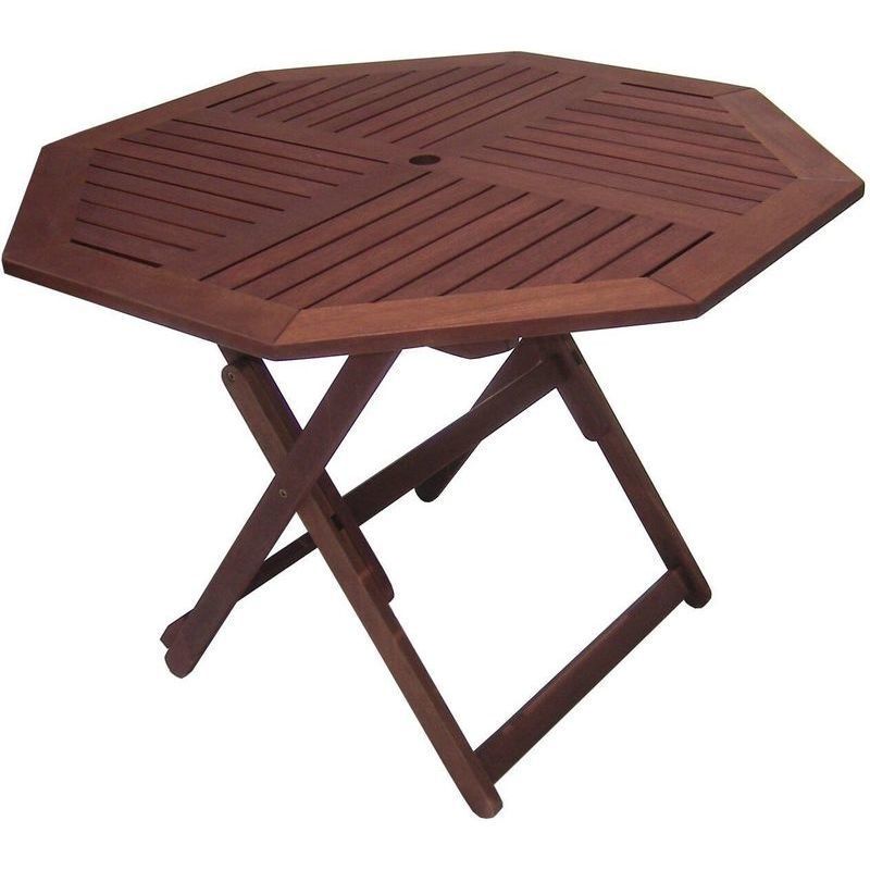 Octagonal Shorea Hardwood Outdoor Folding Table | Buy Outdoor Dining With Octagonal Outdoor Dining Sets (View 11 of 15)