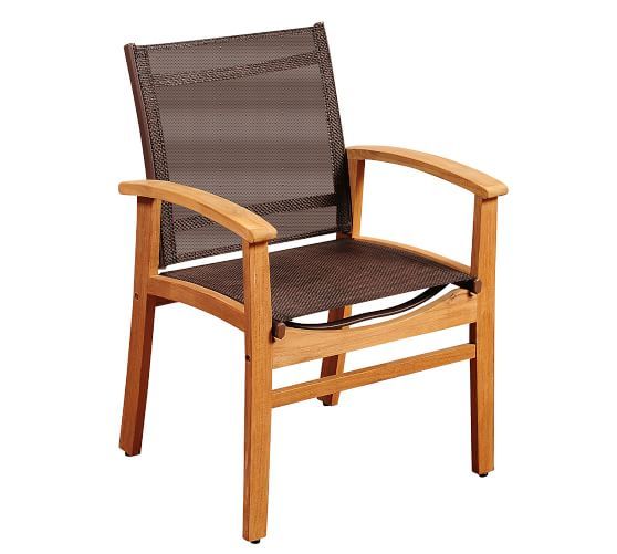 Outdoor Dining Furniture, Dining Tables & Dining Sets | Pottery Barn In Teak Alameda Outdoor Folding Armchairs (View 5 of 15)