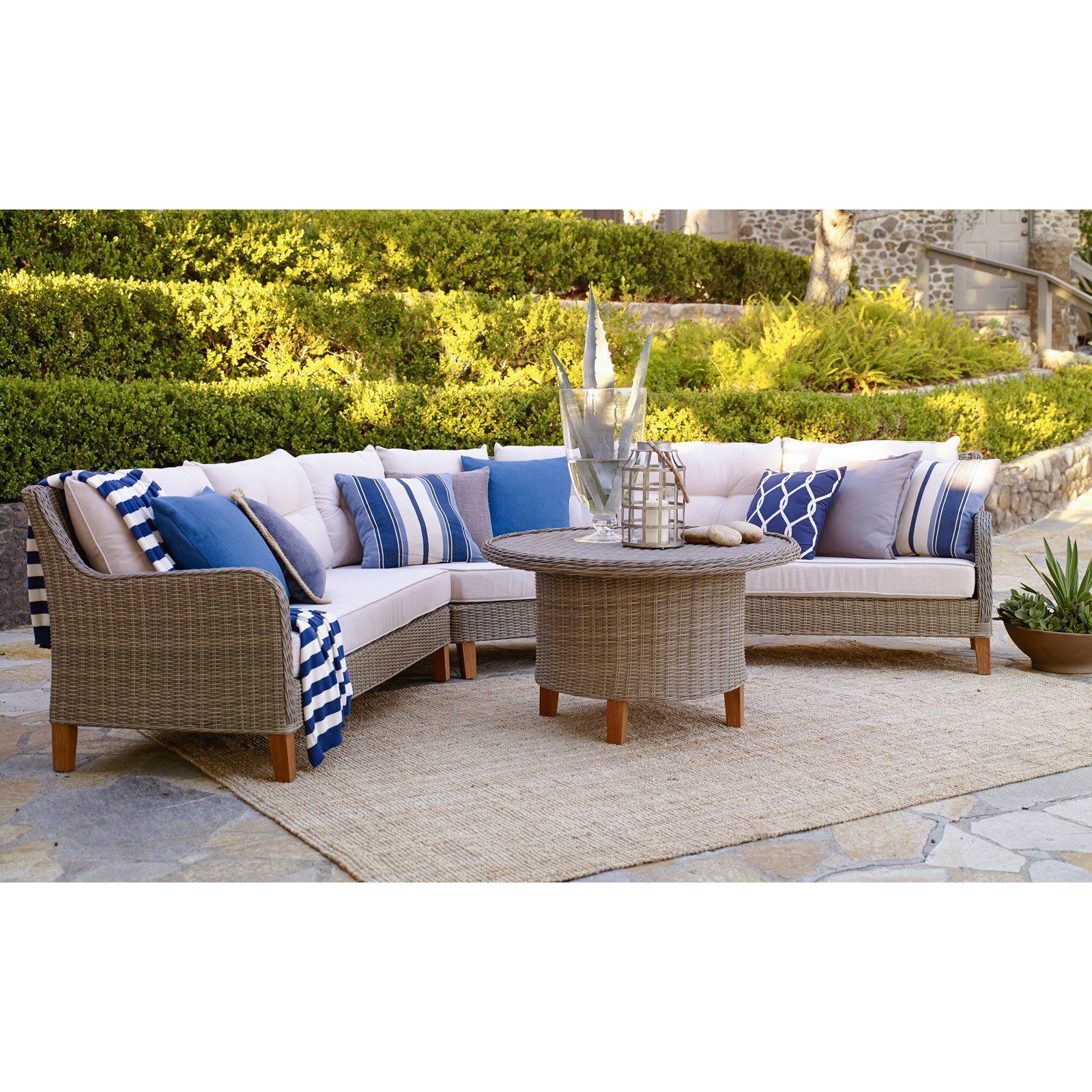 Outdoor Incadozo Sorrento 4 Piece Sectional Set | Sectional, Outdoor For 4 Piece Outdoor Seating Patio Sets (View 9 of 15)