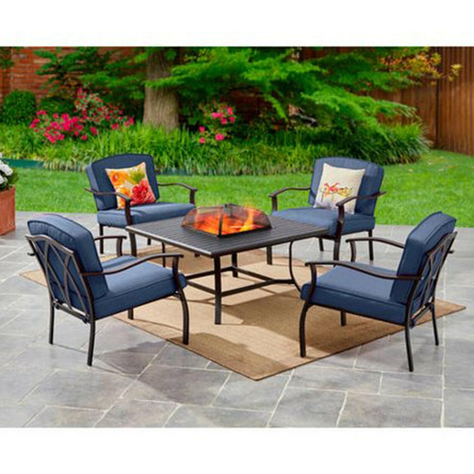 Outdoor Patio Dining Furniture Set 5 Piece Table Intended For 5 Piece Outdoor Seating Patio Sets (View 5 of 15)