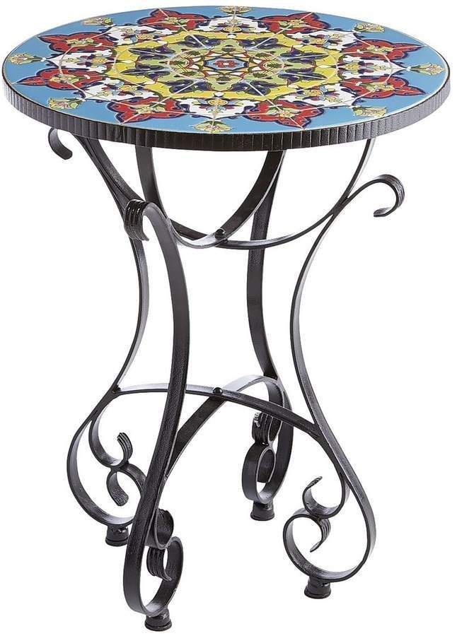 Pier 1 Imports Emilio Mosaic Accent Table | Mosaic Accent Table, Table Intended For Mosaic Outdoor Accent Tables (View 10 of 15)