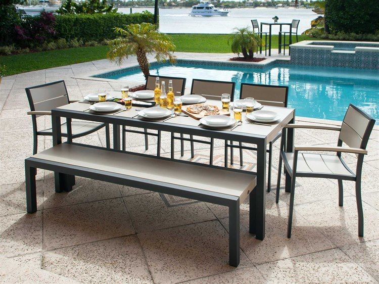 Polywood® Metro Recycled Plastic Dining Set | Metrodinset6 | Polywood Pertaining To Metropolitan Outdoor Dining Chair Sets (View 14 of 15)