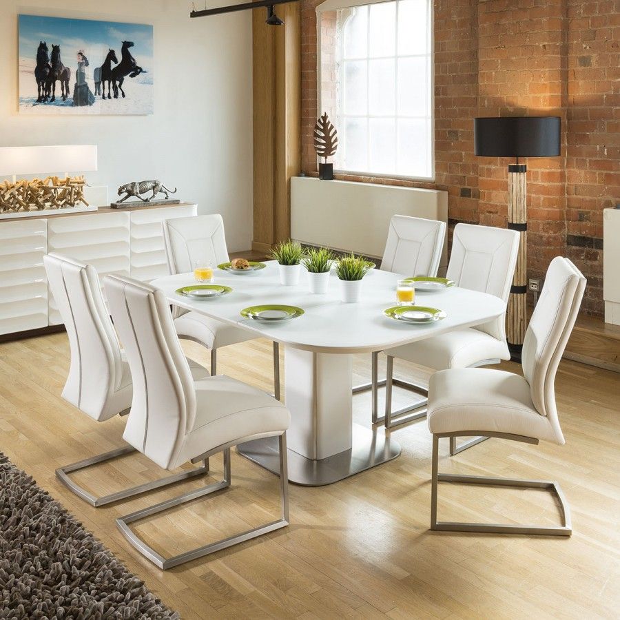 Quality White Dining Room Sets • Faucet Ideas Site For Armless Square Dining Sets (View 6 of 15)