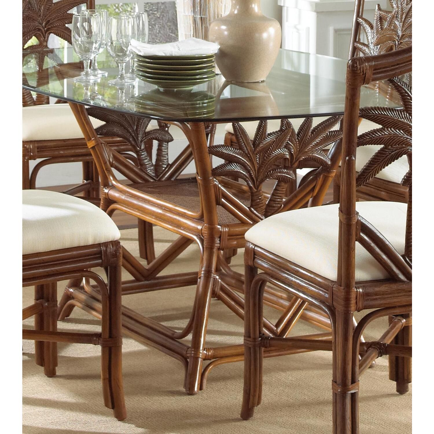 Rattan Dining Room Chairs – Californian Bungalow Interior Design Regarding Distressed Wicker Patio Dining Set (View 12 of 15)