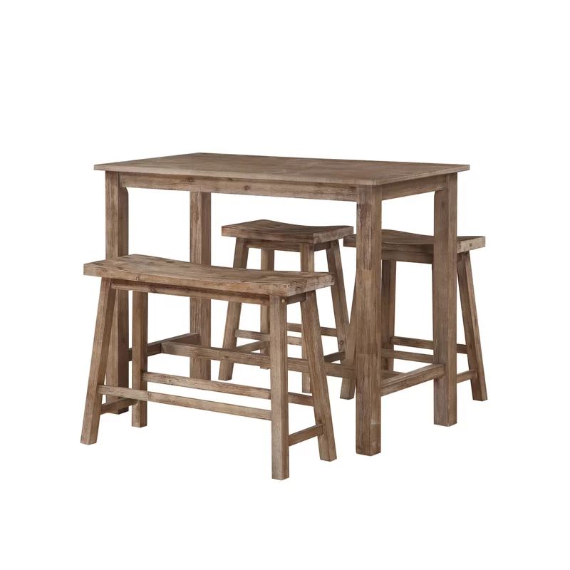 Raymundo 4 Piece Pub Table Set | Pub Table Sets, Pub Set, Patio Bar Set Throughout 4 Piece Wood Outdoor Bar Sets (View 6 of 15)