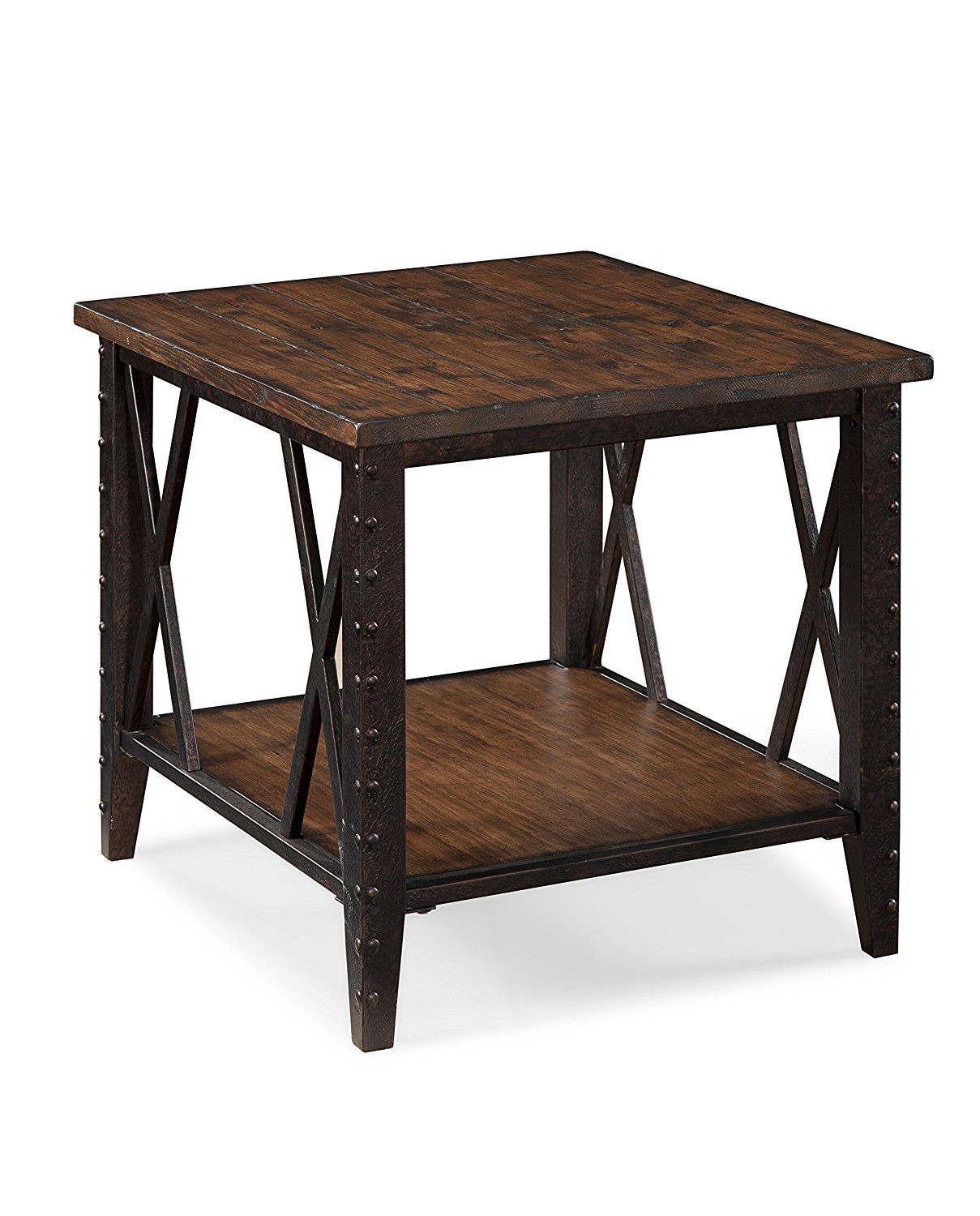 Rectangular End Table Wood And Metal – Decor Ideas Intended For Wood And Steel Outdoor Side Tables (View 9 of 15)