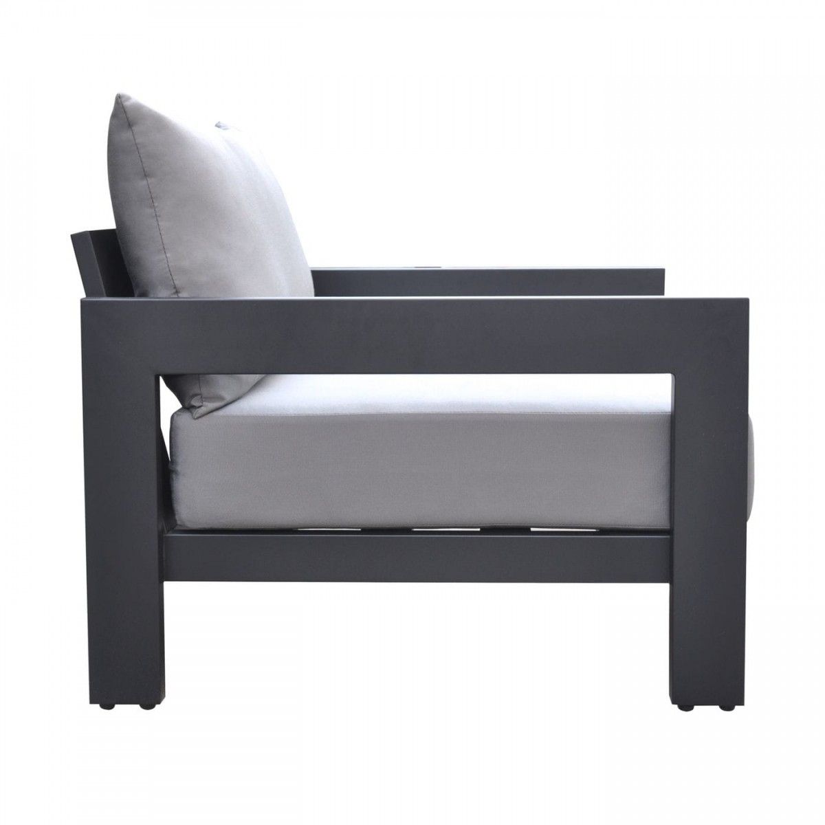 Renava Wake – Modern Charcoal Outdoor Lounge Chair – Outdoor With Charcoal Black Outdoor Highback Armchairs (View 12 of 15)