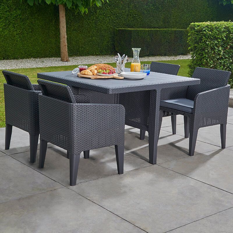 Santiago 5 Piece Dining Set | Outdoor Style With Regard To 5 Piece 4 Seat Outdoor Patio Sets (View 4 of 15)