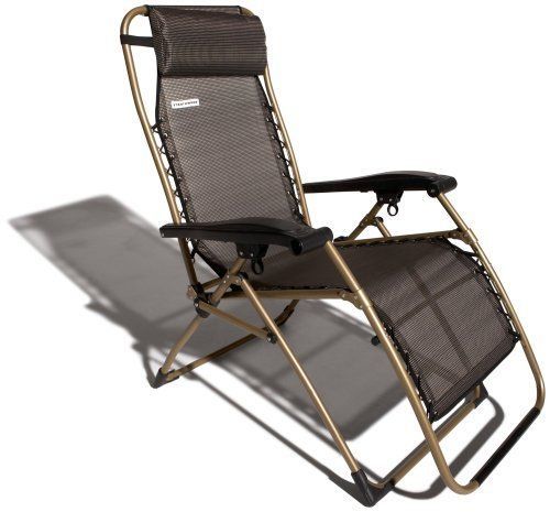 Strathwood Basics Anti Gravity Adjustable Recliner Chair Dark Brown Pertaining To Dark Wood Outdoor Reclining Chairs (View 13 of 15)
