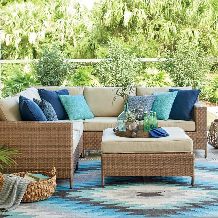 Super Creative Outdoor Patio Rugs Round Just On Shopy Home Design Intended For Blue And Brown Wicker Outdoor Patio Sets (View 1 of 15)