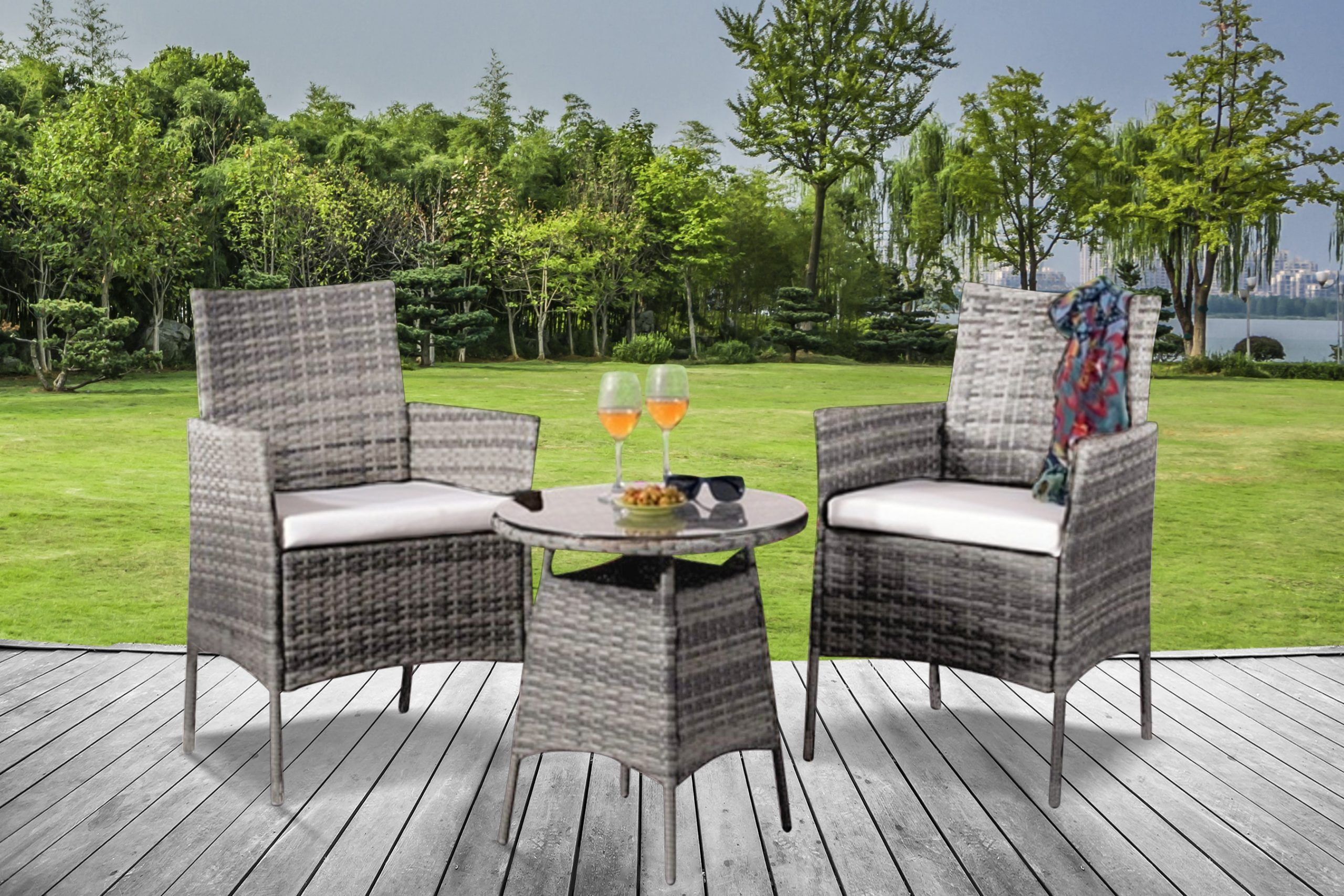 Two Seater Value Patio Set | Uk Furniture 4U In Natural All Weather Outdoor Seating Patio Sets (View 12 of 15)