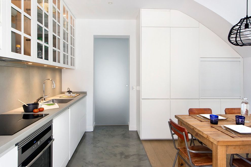 Una Casa De Libro – Transitional – Kitchen – Barcelona  Egue Y Seta In White Steel Indoor Outdoor Armchair Seta (View 7 of 15)