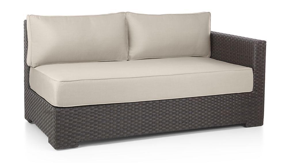 Ventura Modular Right Arm Loveseat With Sunbrella ® Cushions | Love With Modular Outdoor Arm Chairs (View 6 of 15)