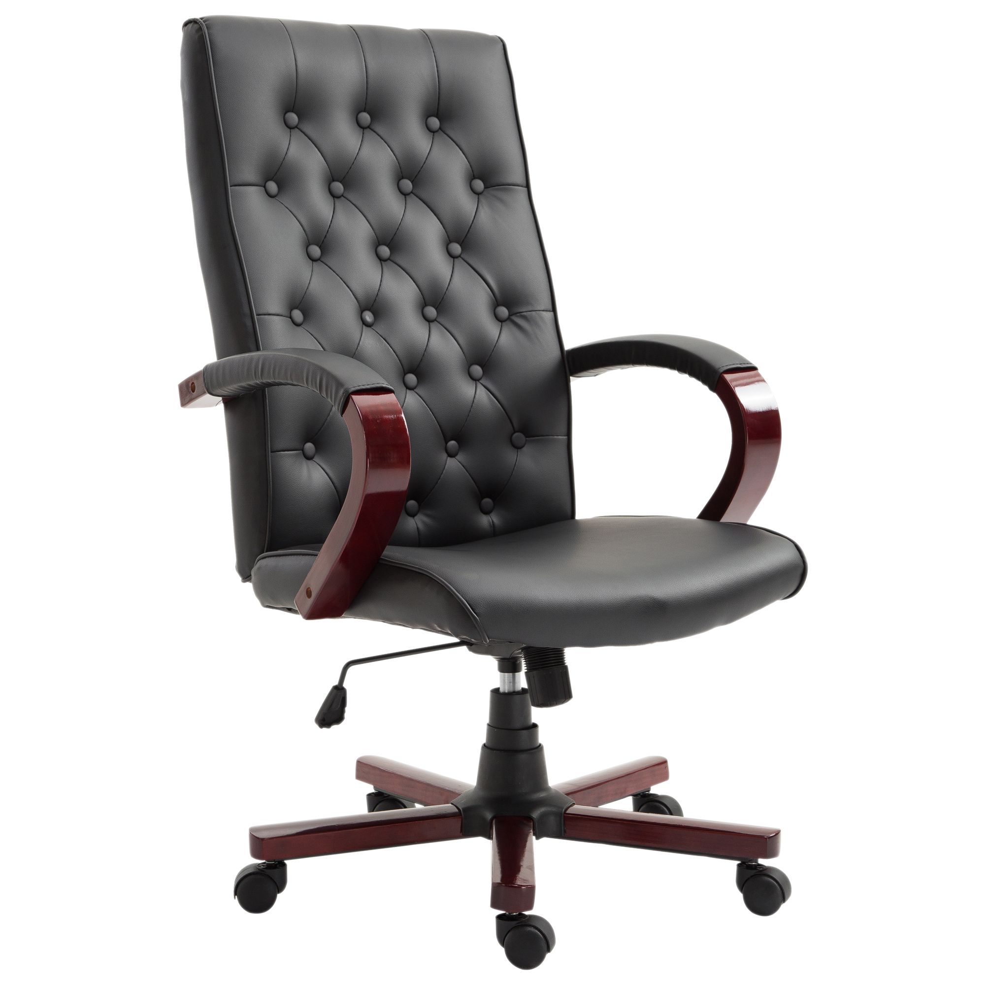 Vinsetto Office Chair High Back Executive Computer Seat Ergonomic With Regard To Charcoal Black Outdoor Highback Armchairs (View 1 of 15)