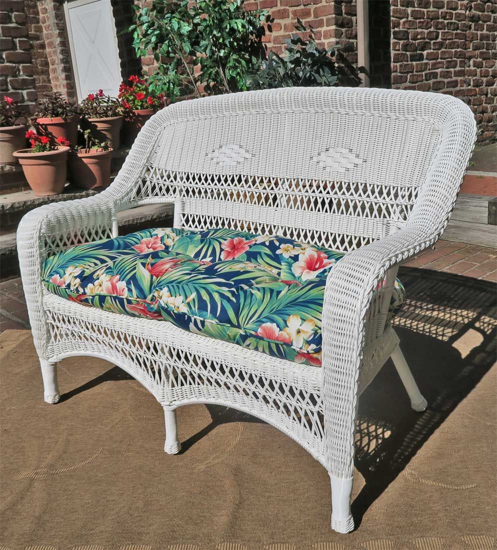 White Resin Wicker Patio Furniture – The Best Wicker Patio Furniture N Intended For White Fabric Outdoor Patio Sets (View 11 of 15)