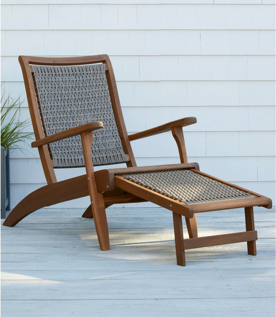 Wicker Eucalyptus Lounger In 2020 | Lounge Chair Outdoor, Outdoor Throughout Black Eucalyptus Outdoor Patio Seating Sets (View 13 of 15)