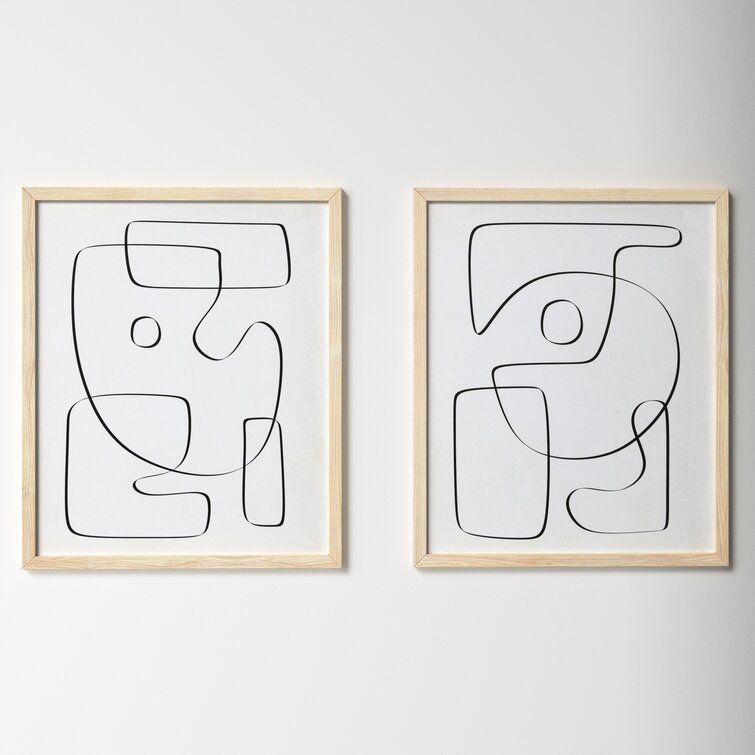 Abstract Line & Reviews | Allmodern Regarding Line Abstract Wall Art (View 15 of 15)