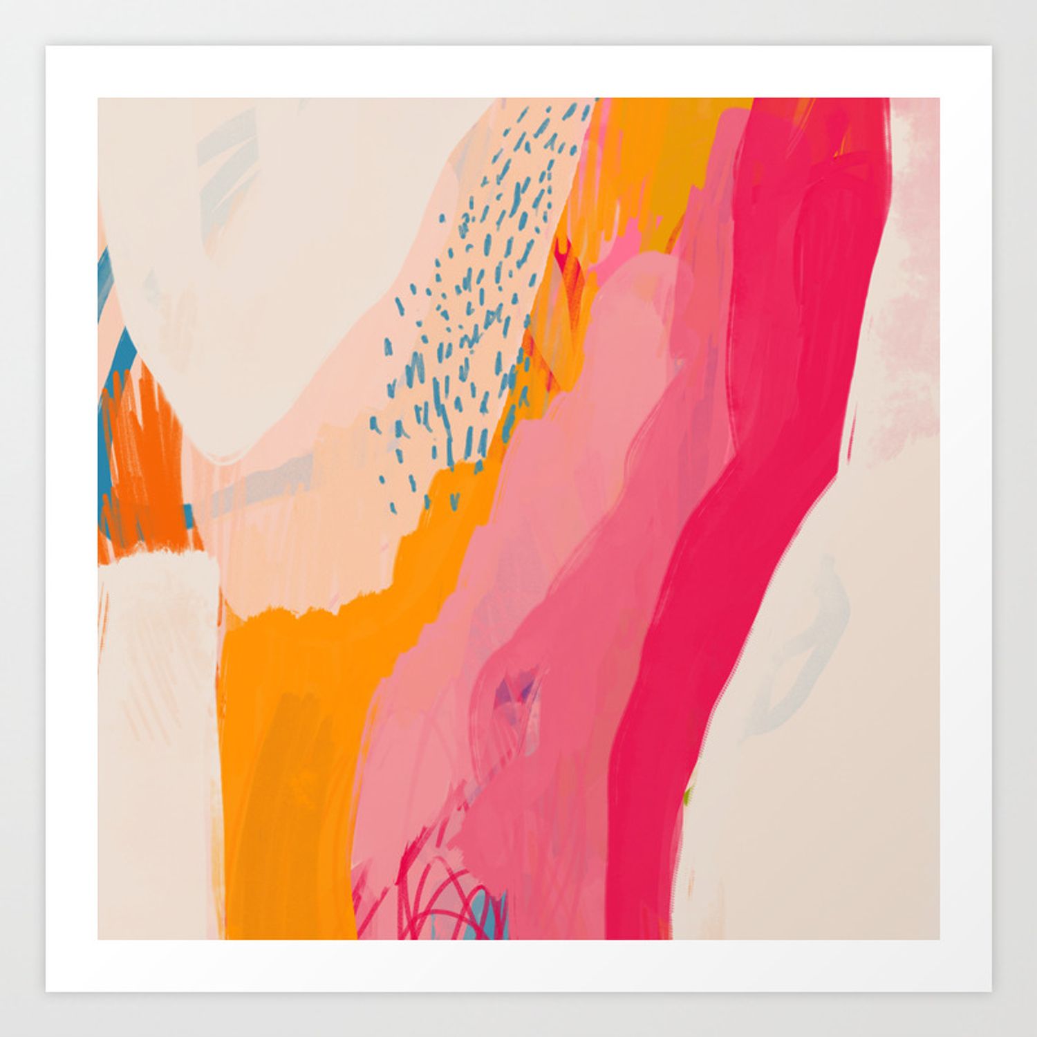 Abstract Line Shades Art Printmorgan Harper Nichols | Society6 For Line Abstract Wall Art (View 14 of 15)