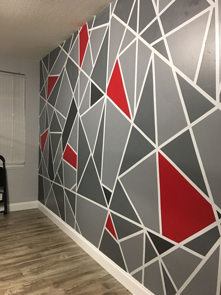 Abstract Painted Wall | Wall Paint Patterns, Geometric Wall Paint, Wall  Paint Designs Within Abstract Pattern Wall Art (View 1 of 15)