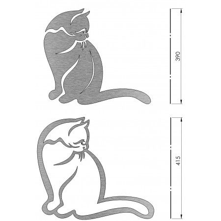 Aluminum Cat Wall Decor Intended For Cats Wall Art (View 13 of 15)