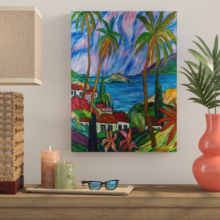 Bay Isle Home Tropical Paradisemanor Shadian – Wrapped Canvas Print &  Reviews | Wayfair Pertaining To Tropical Paradise Wall Art (View 14 of 15)