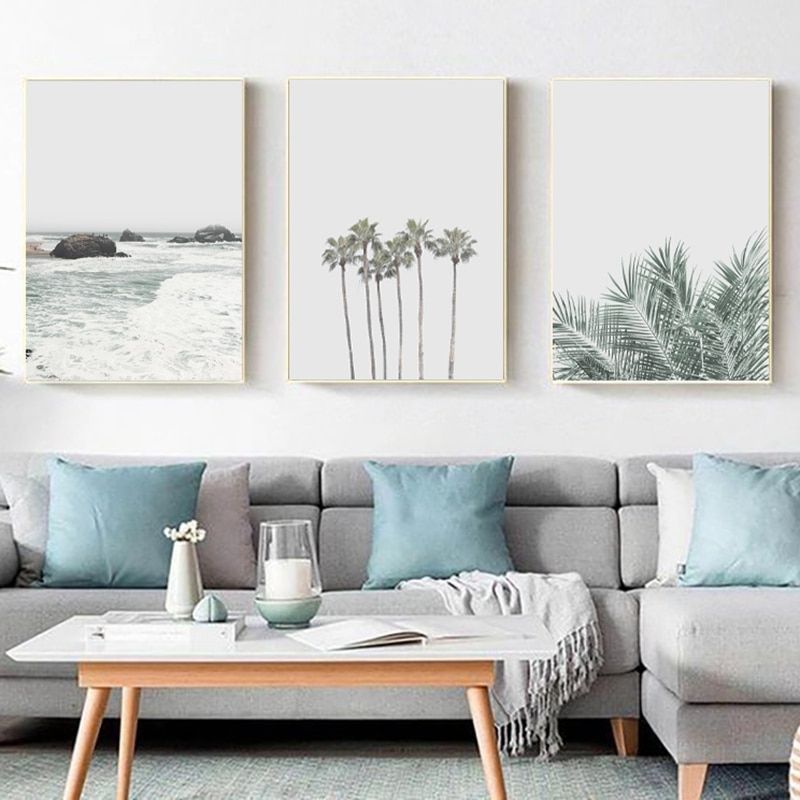 Beach Prints Wall Art Decor , Large Set Palm Trees Print Canvas Painting  Tropical Landscape Wall Pictures Living Room Home Decor – Painting &  Calligraphy – Aliexpress With Regard To Tropical Landscape Wall Art (View 14 of 15)