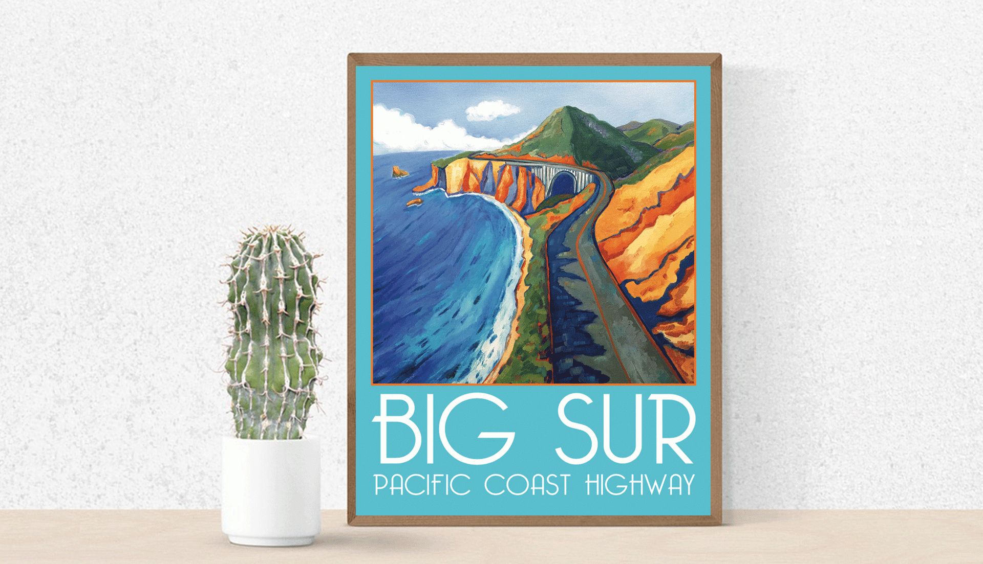 Big Sur California Fine Art Poster Wall Art Throughout Big Sur Wall Art (View 1 of 15)