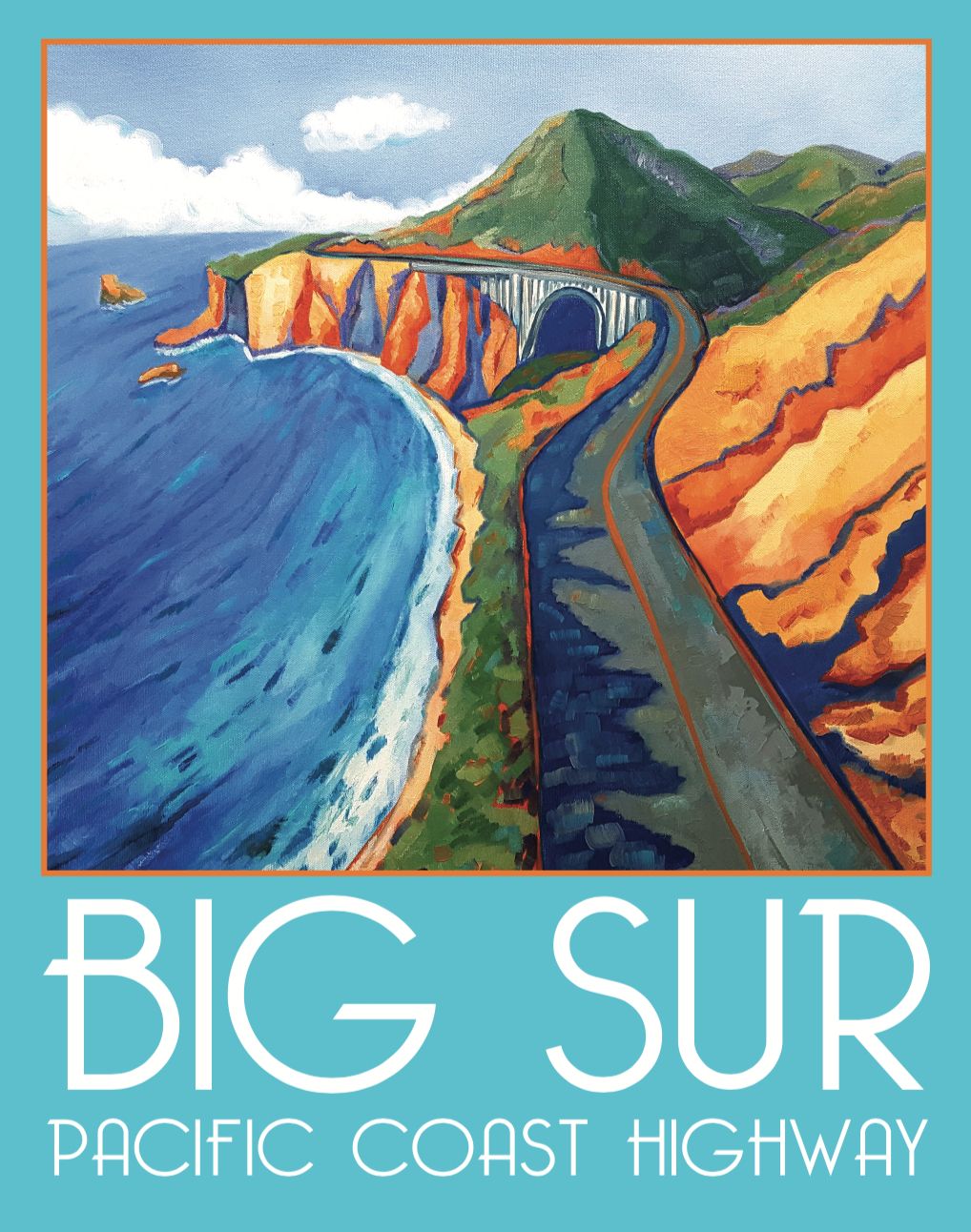 Big Sur California Fine Art Poster Wall Art Throughout Big Sur Wall Art (View 5 of 15)