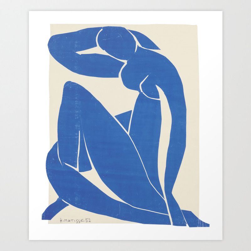 Blue Nudehenri Matisse Art Printhistoria Fine Art Gallery | Society6 For Blue Nude Wall Art (View 1 of 15)