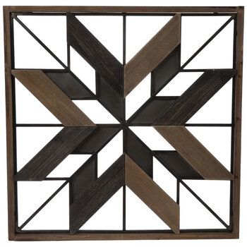 Brown & Black Geometric Star Wood Wall Decor | Hobby Lobby | 1956135 Pertaining To Black Wood Wall Art (View 5 of 15)