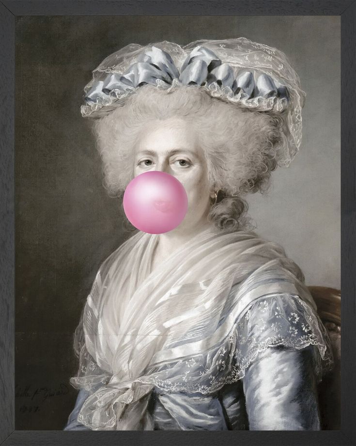 Bubblegum Portrait  4 | Canvas Art, Bubble Gum, Portrait With Bubble Gum Wood Wall Art (View 13 of 15)