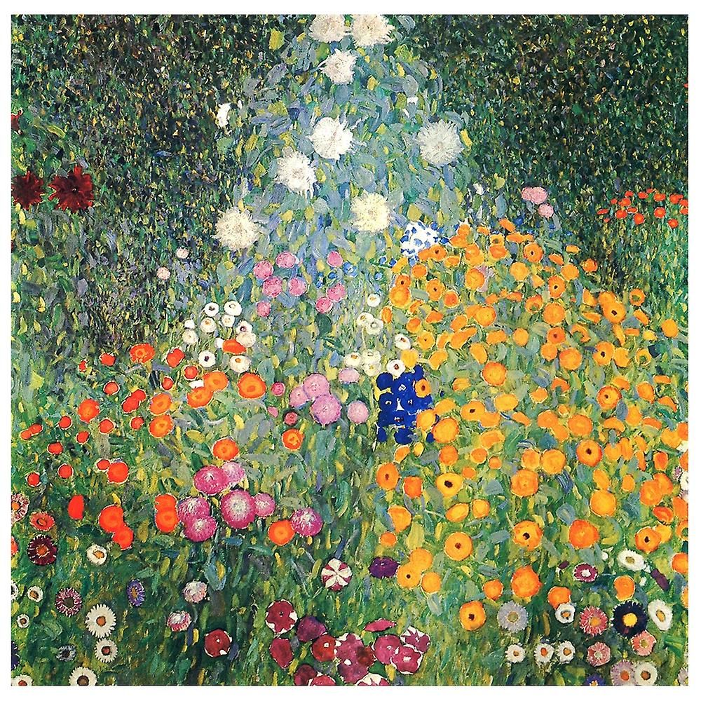 Canvas Print – Flowers Garden – Gustav Klimt – Wall Art Decor | Fruugo Fr Pertaining To Flower Garden Wall Art (View 10 of 15)