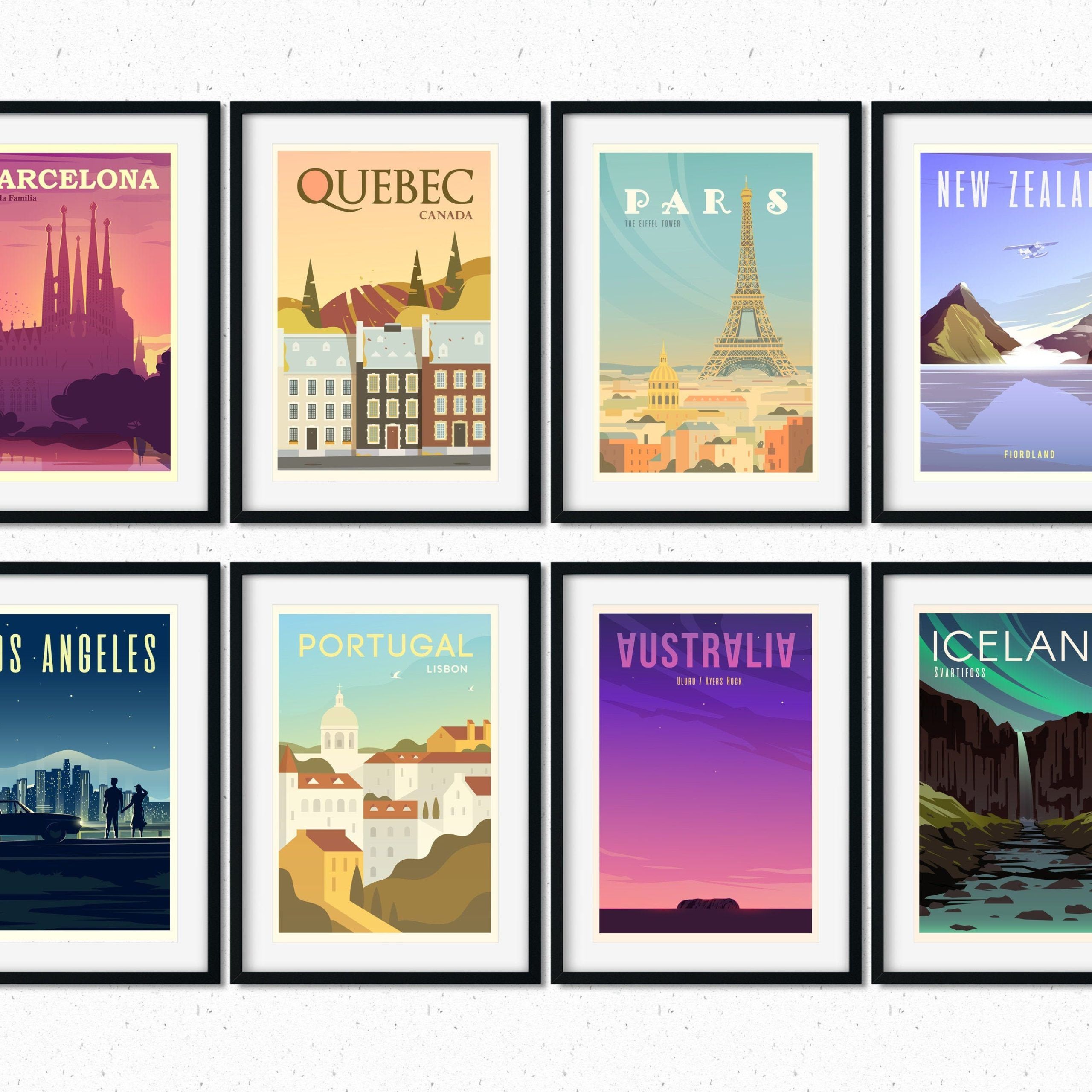 City Poster City Art City Wall Art City Print World Print – Etsy Canada With Town Wall Art (View 1 of 15)