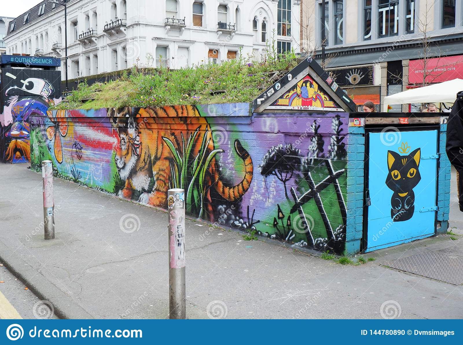 City Street Urban Wall Art Manchester England Editorial Image – Image Of  Artistic, City: 144780890 Within Urban Wall Art (View 13 of 15)