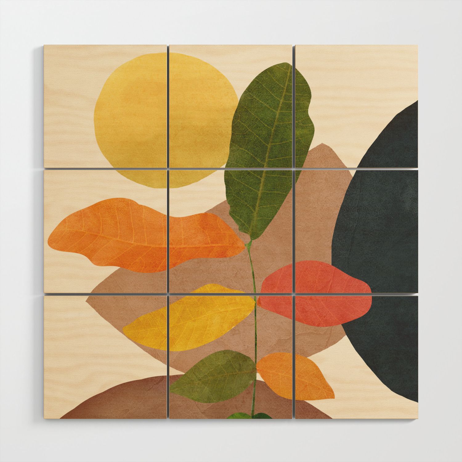 Colorful Branching Out 19 Wood Wall Artcity Art | Society6 Within Colorful Branching Wall Art (View 5 of 15)