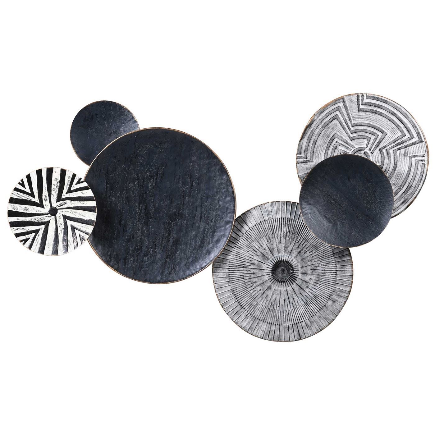 Decorative Circular Tribal Print Wall Art Black And White – Barker &  Stonehouse Intended For Tribal Pattern Wall Art (View 15 of 15)