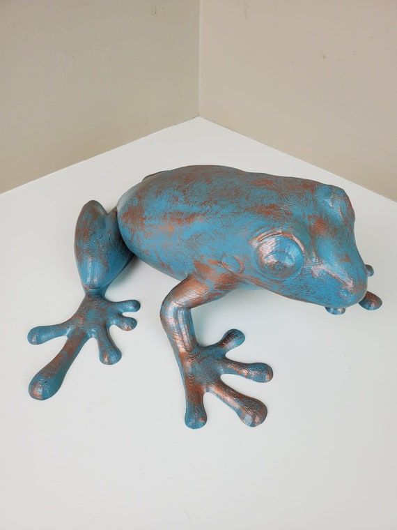Dipinto A Mano Antico Rame Colore Faux Frog Wall Art Facile Da – Etsy Italia Pertaining To Frog Wall Art (View 12 of 15)