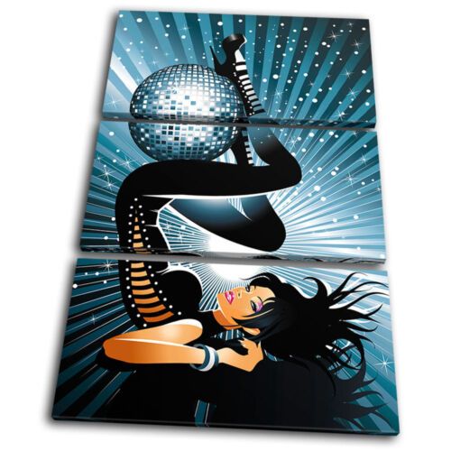 Dj Club Sexy Disco Girl Treble Canvas Wall Art Picture Print Va | Ebay Inside Disco Girl Wall Art (View 6 of 15)