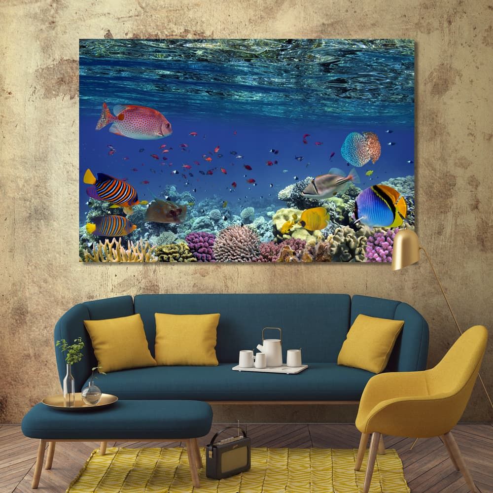 Fish Underwater Wall Art Decor Ideas, Sea Life Canvas Prints Art – Arts  Decor Within Underwater Wall Art (View 6 of 15)
