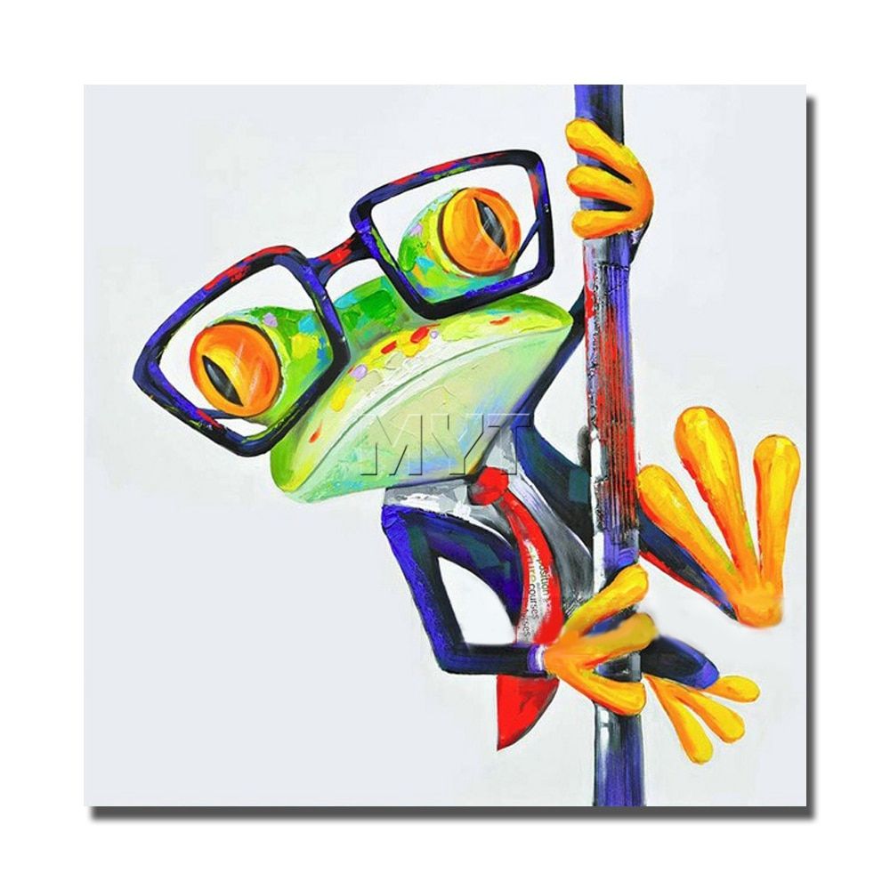 Frog Painting Canvas Art High Quality Oil Painting On Canvas Pictures  Modern Decoration Wall Art Living Room Decor Pictures – Painting &  Calligraphy – Aliexpress Pertaining To Frog Wall Art (View 8 of 15)
