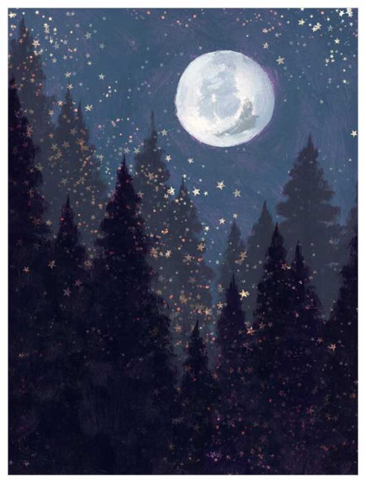 Full Moon Landscape, Nature Canvas Wall Art | Greenbox Intended For The Moon Wall Art (View 13 of 15)