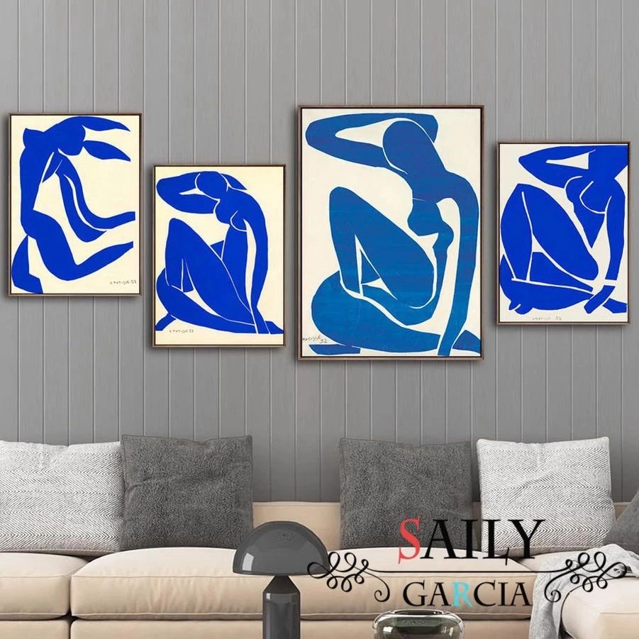Henri Matisse Blue Nude Posters French Vintage Wall Art Canvas Painting  Abstract Sexy Body Print Pictures For Living Room Decor|Painting &  Calligraphy| – Aliexpress Intended For Blue Nude Wall Art (View 4 of 15)