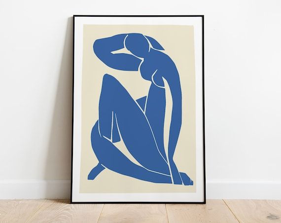Henri Matisse Blue Nude Series Matisse Art Print Set Of 4 – Etsy In Blue Nude Wall Art (View 2 of 15)