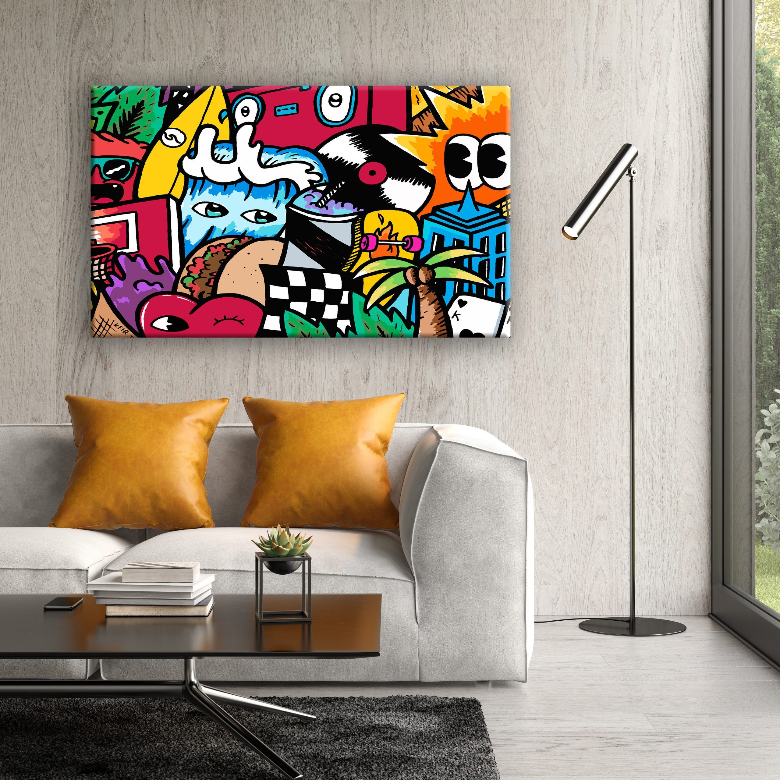 Large Wall Art Canvas Art Print Living Room Wall Art Game – Etsy Throughout Modern Art Wall Art (View 12 of 15)