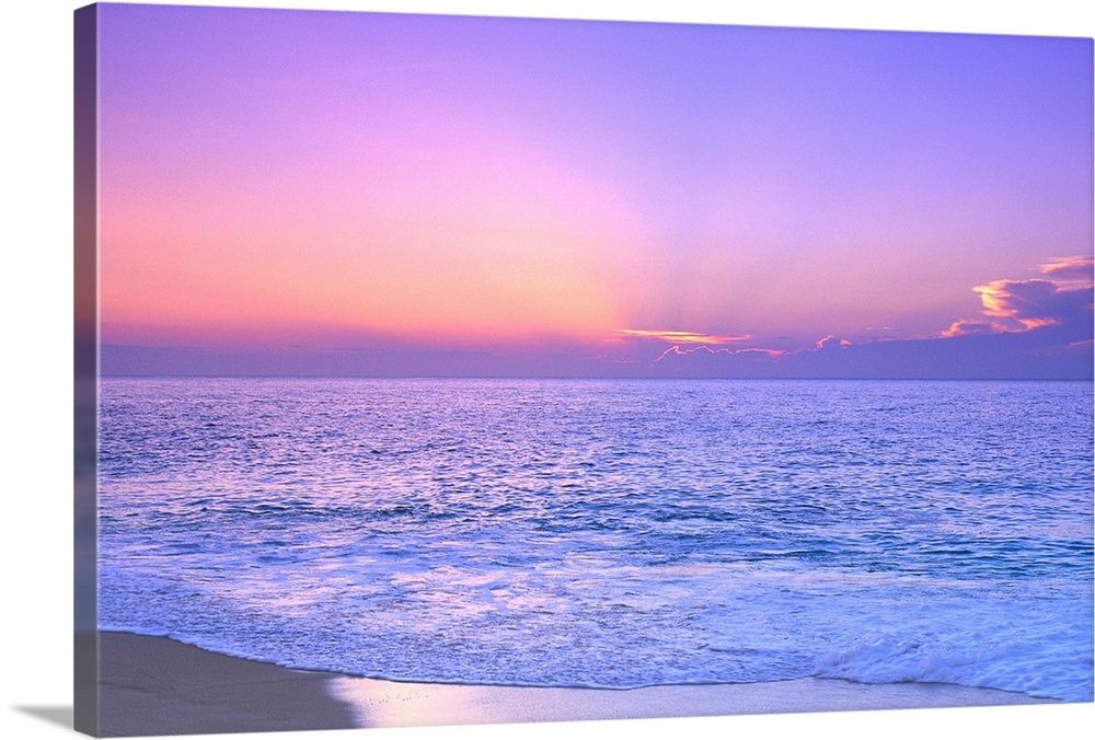 Lavender Sky With Hues Of Pink And Yellow Wall Art, Canvas Prints, Framed  Prints, Wall Peels | Great Big Canvas Regarding Ocean Hue Wall Art (View 8 of 15)