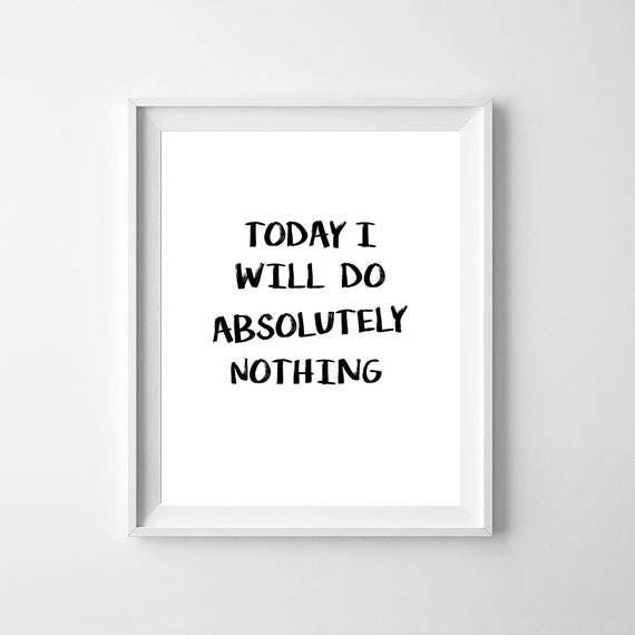 Lazy Quotes Print Funny Quote Quote Wall Art Funny Print – Etsy Italia Intended For Funny Quote Wall Art (View 2 of 15)